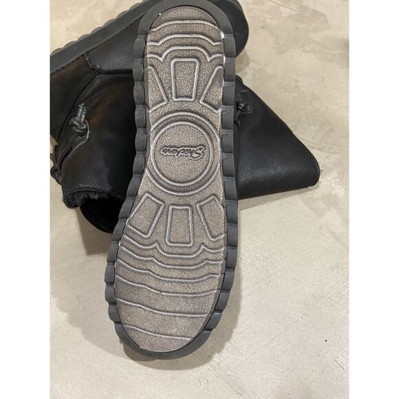 Skechers Keepsakes Black Synthetic Winter Boots Womens Size 8 EUR 38 - Picture 5 of 7